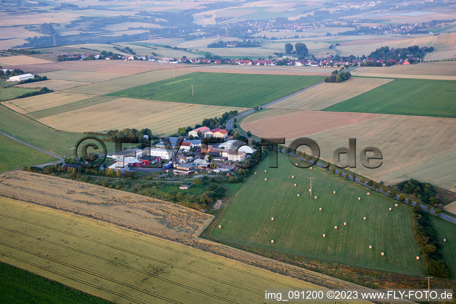 Luftbild von Quirnheim im Bundesland Rheinland-Pfalz, Deutschland