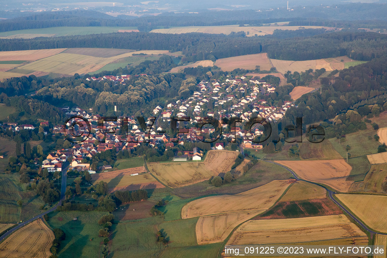 Luftbild von Sippersfeld im Bundesland Rheinland-Pfalz, Deutschland