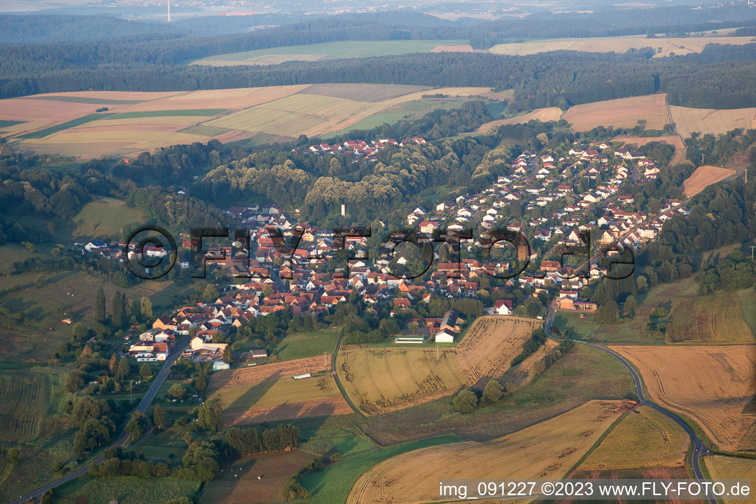 Luftaufnahme von Sippersfeld im Bundesland Rheinland-Pfalz, Deutschland