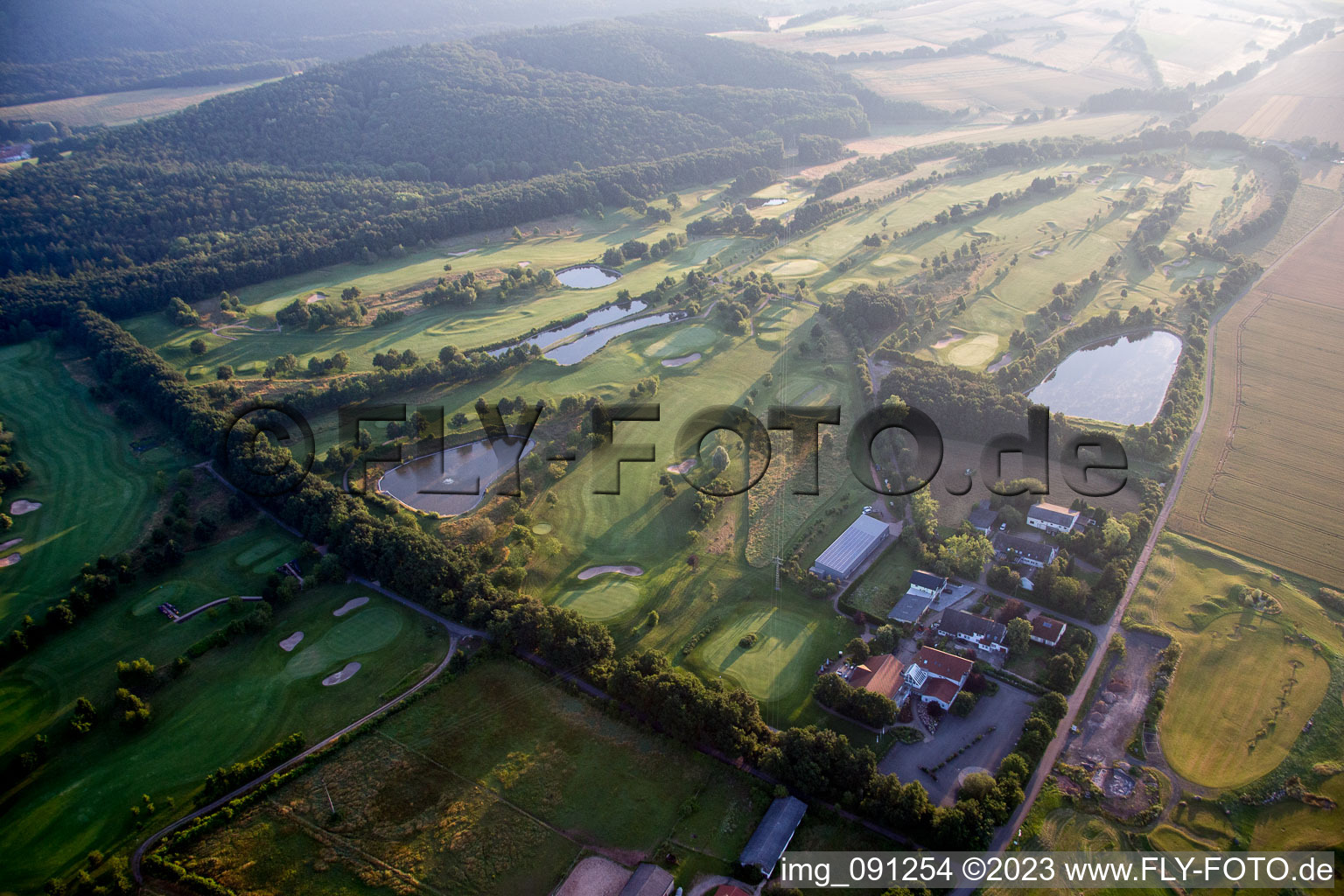 Börrstadt, Golf im Bundesland Rheinland-Pfalz, Deutschland aus der Luft