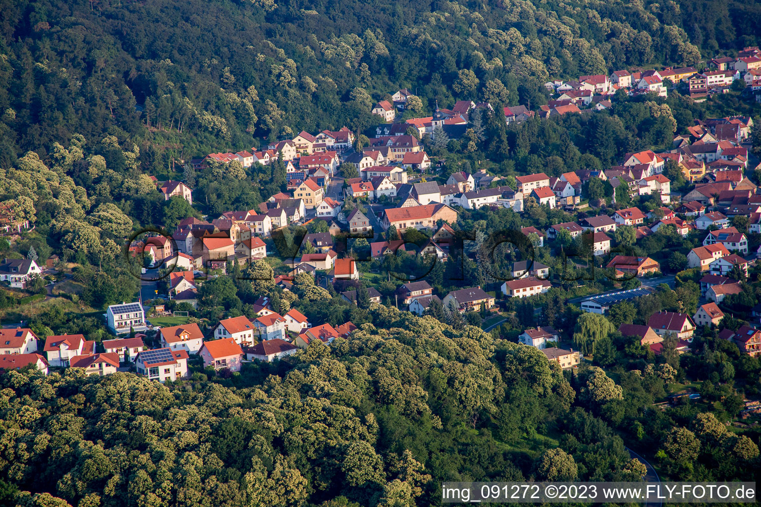 Luftbild von Jakobsweiler im Bundesland Rheinland-Pfalz, Deutschland