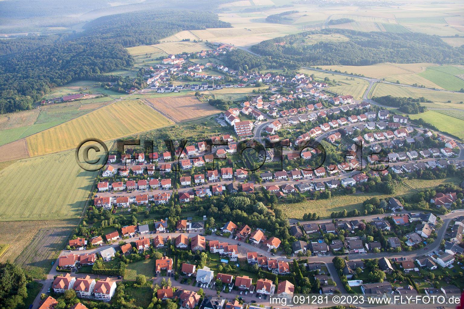 Luftbild von Haide im Bundesland Rheinland-Pfalz, Deutschland