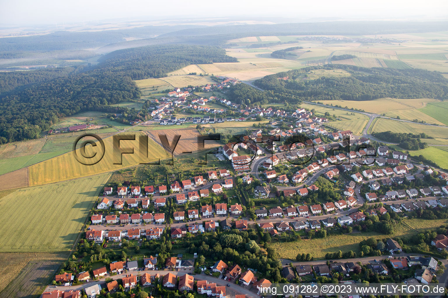Luftaufnahme von Haide im Bundesland Rheinland-Pfalz, Deutschland