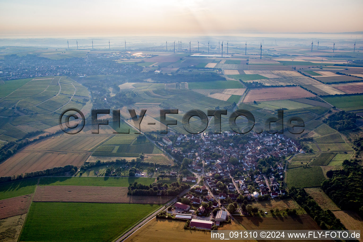 Luftbild von Rommersheim im Bundesland Rheinland-Pfalz, Deutschland