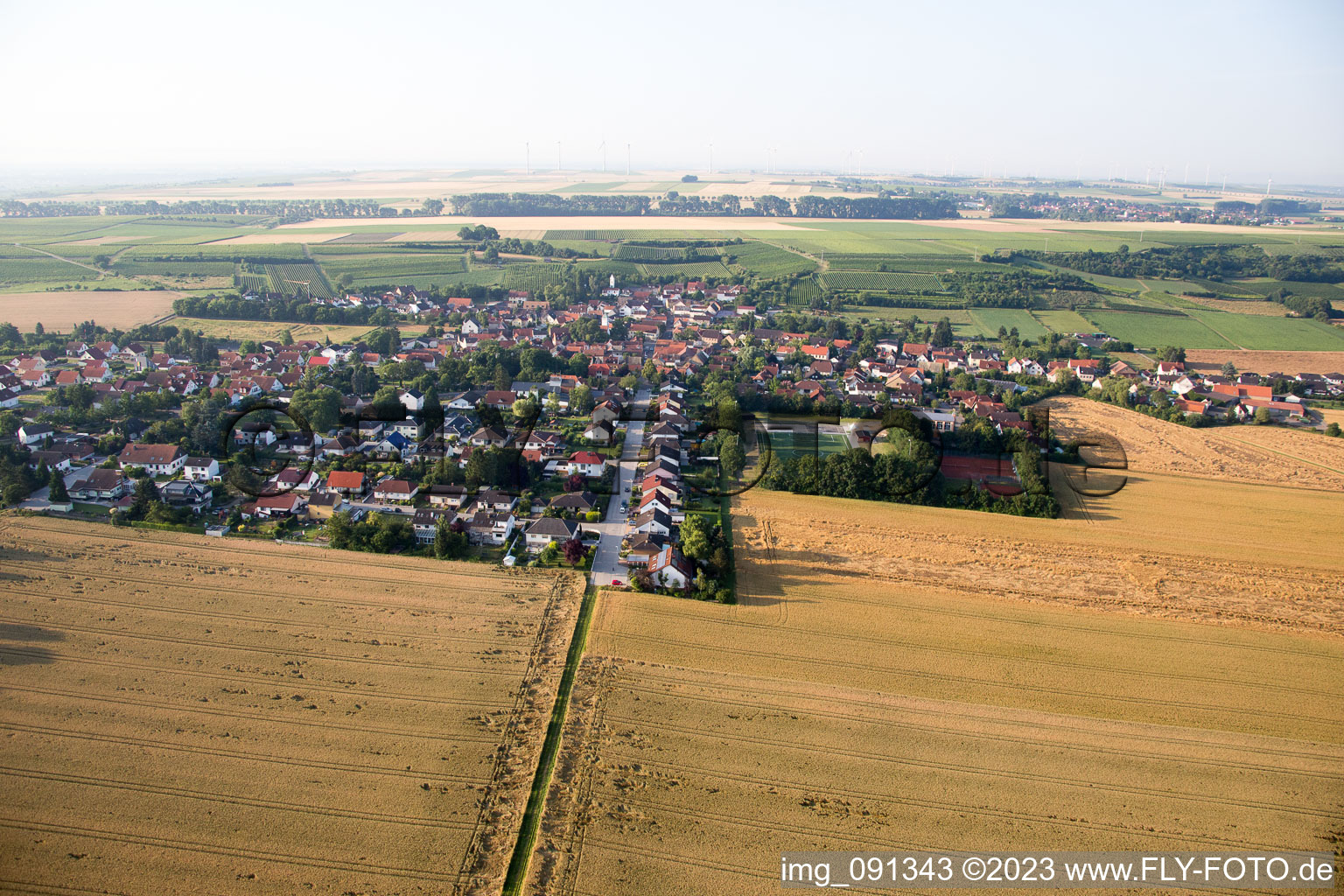Dalheim im Bundesland Rheinland-Pfalz, Deutschland aus der Luft