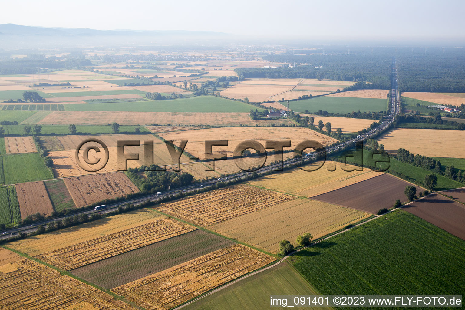 Luftbild von Allmendfeld im Bundesland Hessen, Deutschland