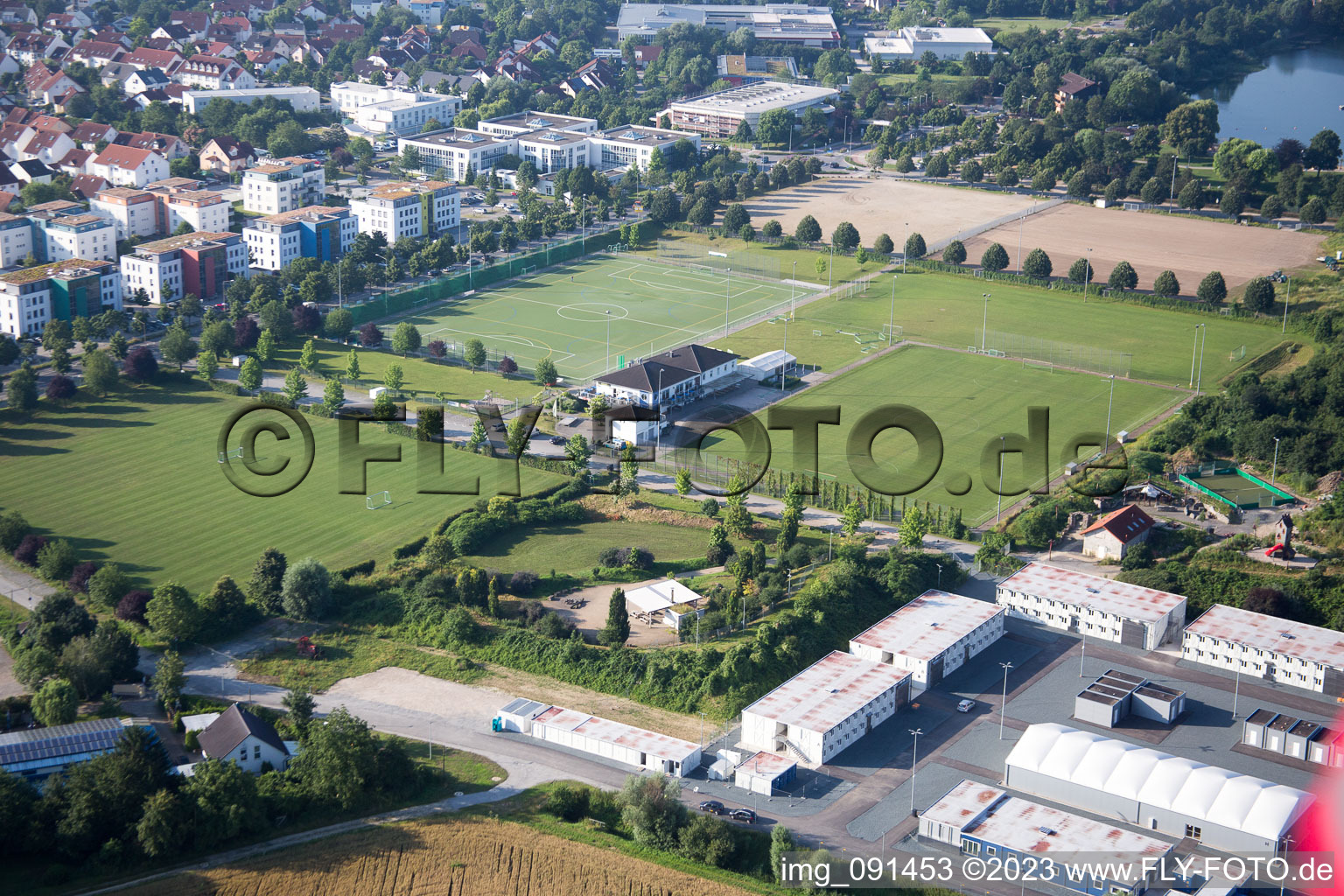 Bensheim im Bundesland Hessen, Deutschland aus der Luft betrachtet