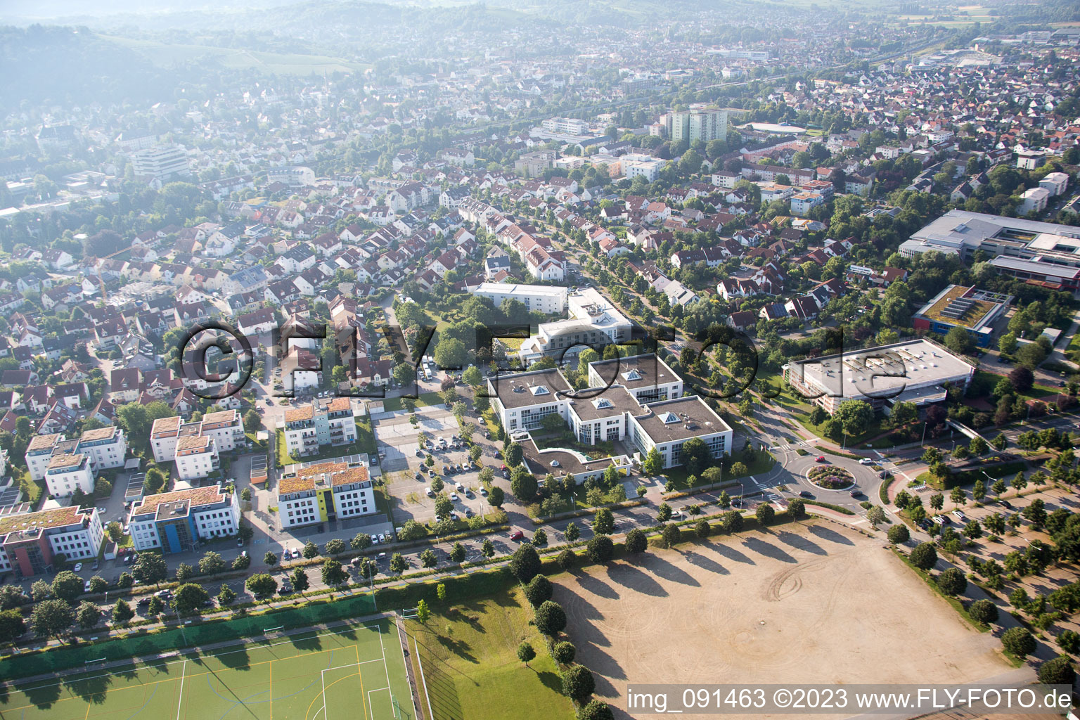 Luftaufnahme von Bensheim im Bundesland Hessen, Deutschland