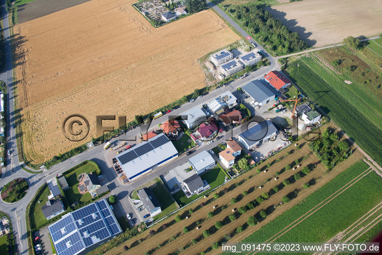 Luftaufnahme von Grosshausen im Bundesland Hessen, Deutschland