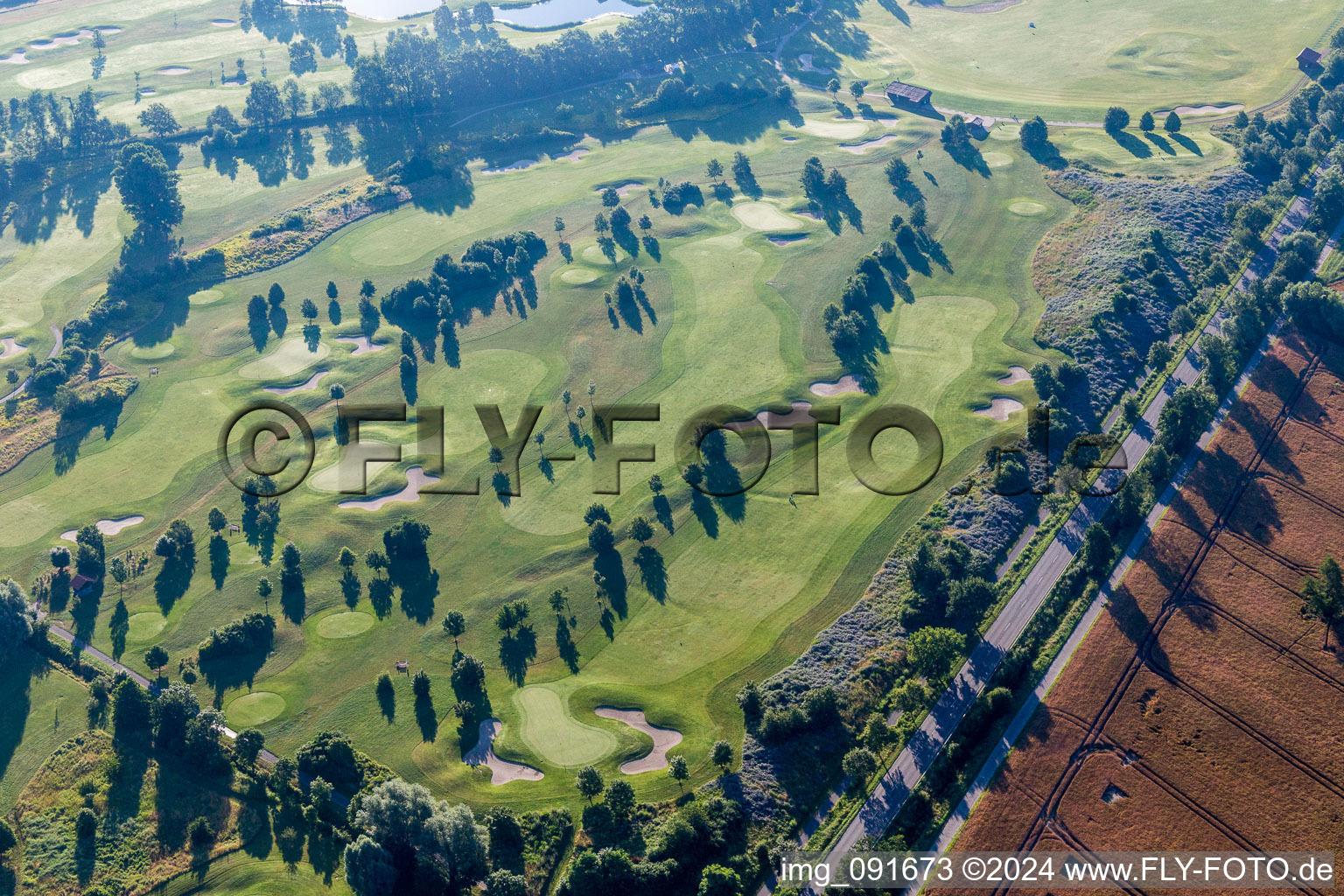 Luftbild von Gelände des Golfplatz Golfplatz Kurpfalz in Limburgerhof in Schifferstadt im Bundesland Rheinland-Pfalz, Deutschland