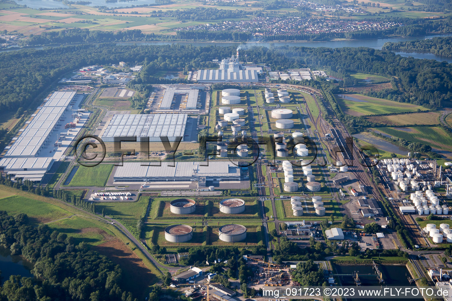 Luftbild von Speyer, Industriegebiet Süd im Bundesland Rheinland-Pfalz, Deutschland