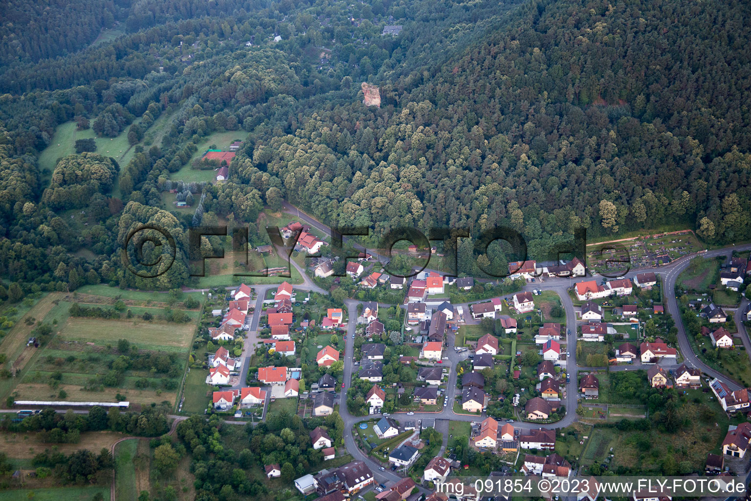 Silz im Bundesland Rheinland-Pfalz, Deutschland von oben