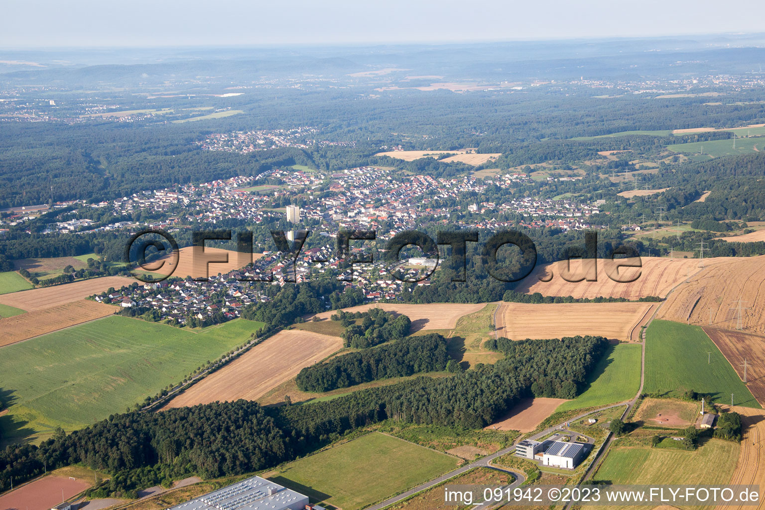 Luftaufnahme von Waldmohr im Bundesland Rheinland-Pfalz, Deutschland
