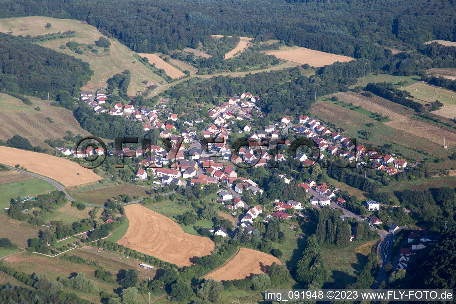Luftaufnahme von Altenkirchen im Bundesland Rheinland-Pfalz, Deutschland
