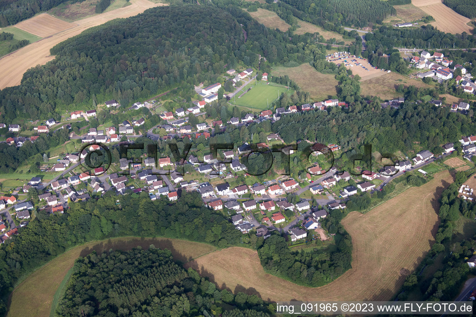 Luftbild von Nohfelden im Bundesland Saarland, Deutschland