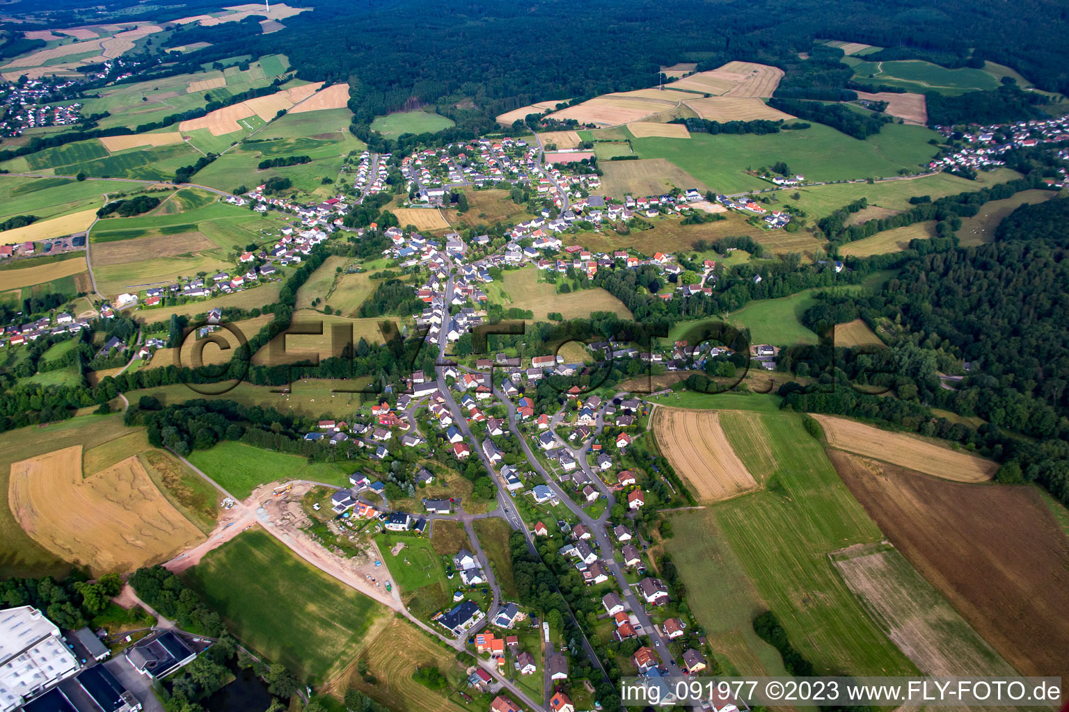 Luftbild von Brücken im Bundesland Rheinland-Pfalz, Deutschland