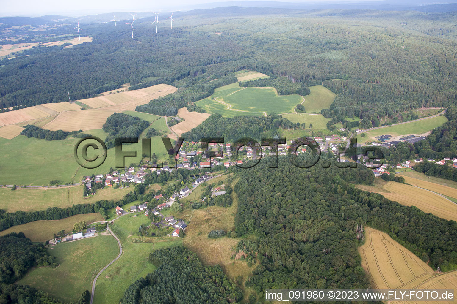 Luftaufnahme von Buhlenberg im Bundesland Rheinland-Pfalz, Deutschland