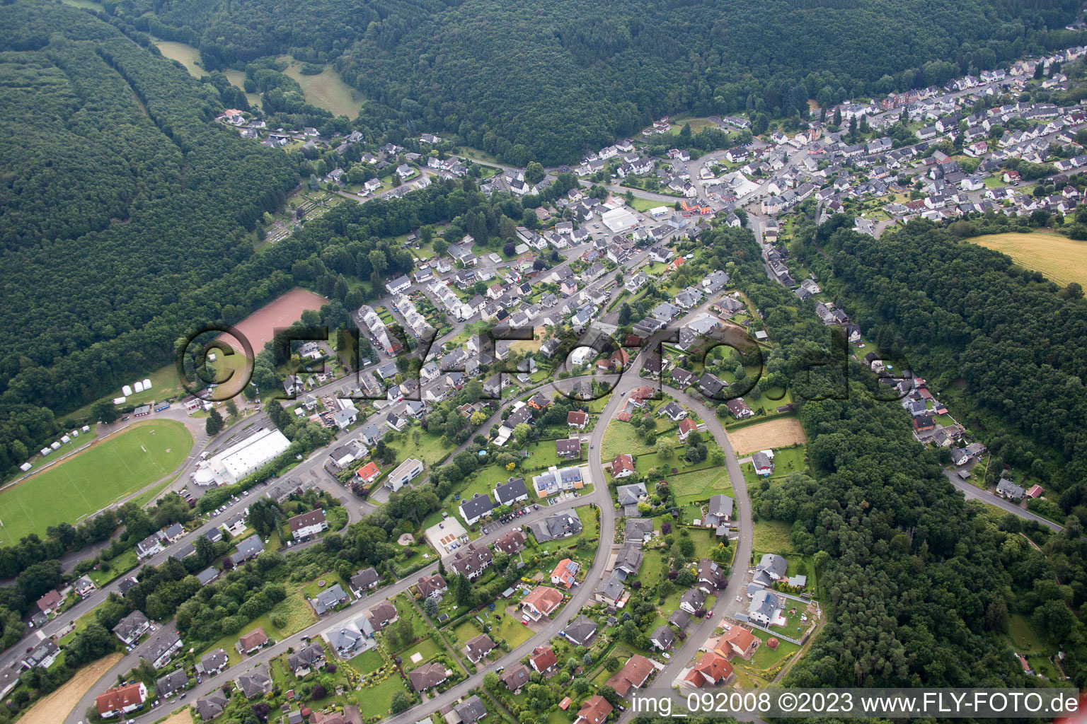 Luftbild von Tiefenstein im Bundesland Rheinland-Pfalz, Deutschland