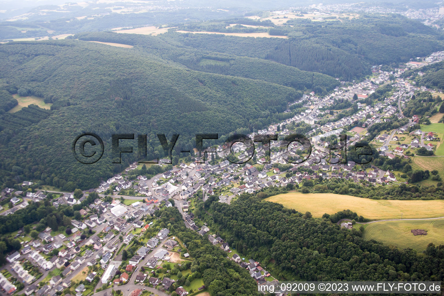 Luftaufnahme von Tiefenstein im Bundesland Rheinland-Pfalz, Deutschland