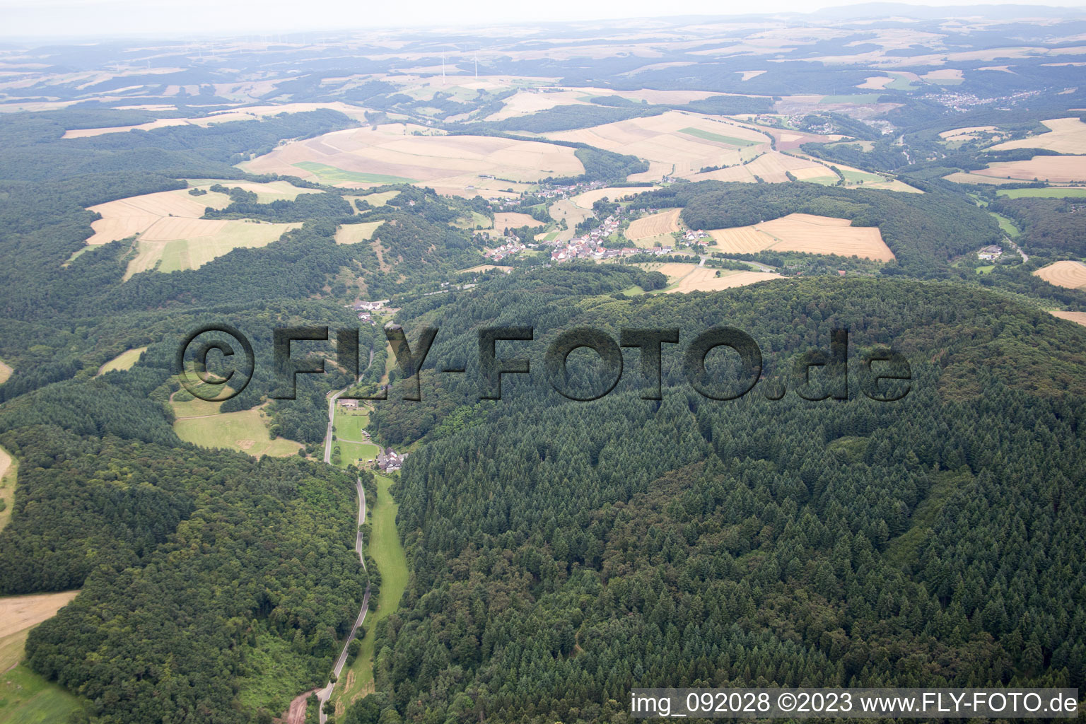 Luftbild von Unterjeckenbach im Bundesland Rheinland-Pfalz, Deutschland