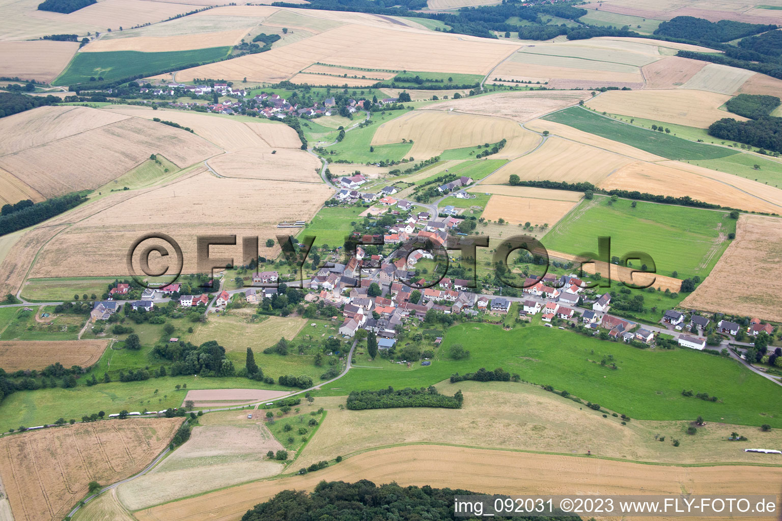 Luftaufnahme von Homberg im Bundesland Rheinland-Pfalz, Deutschland