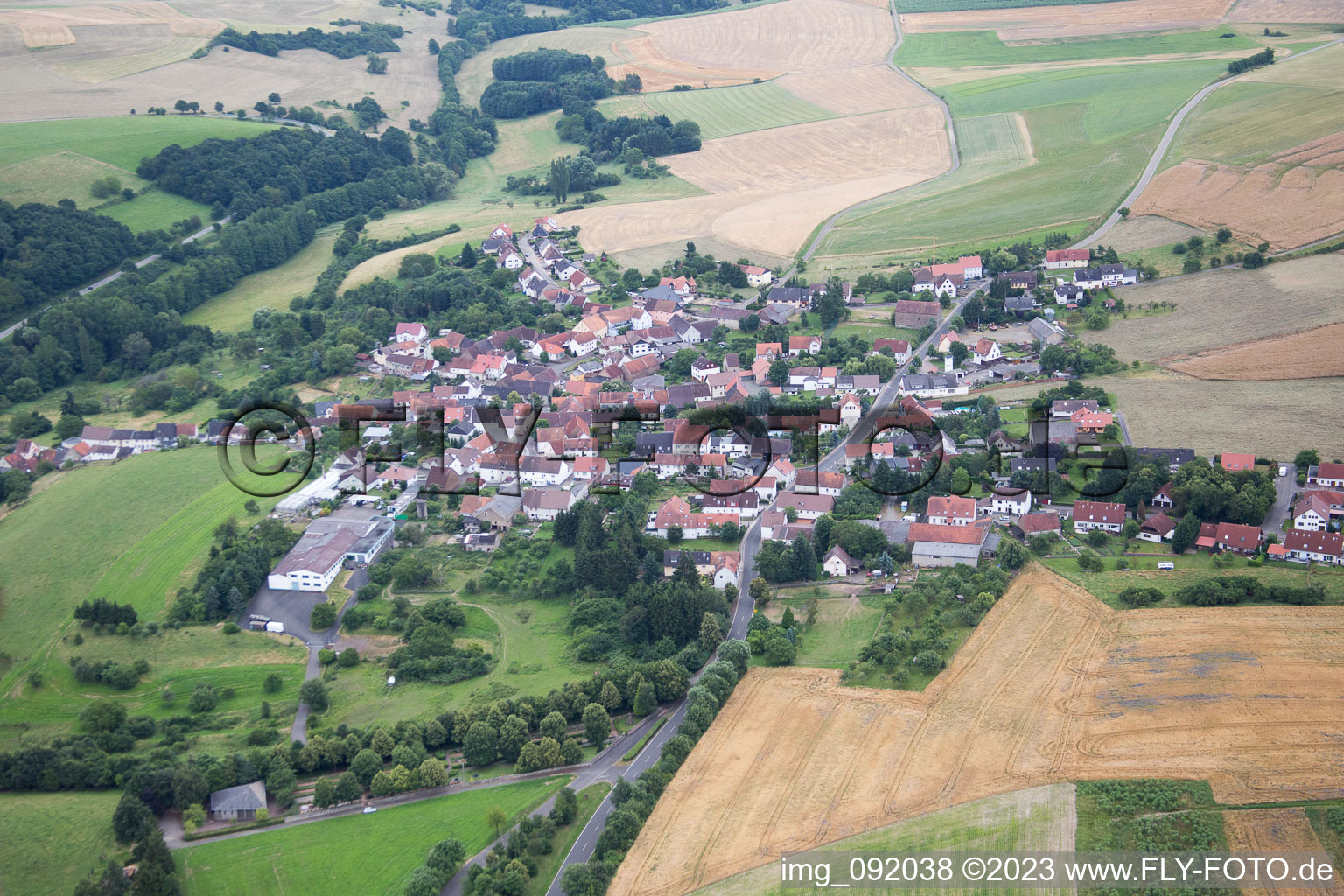 Luftbild von Einöllen im Bundesland Rheinland-Pfalz, Deutschland