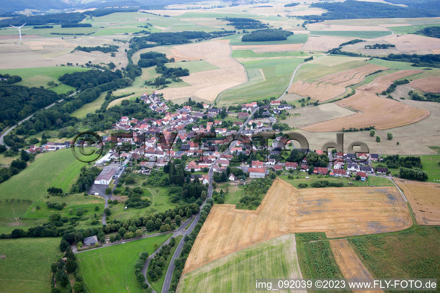 Luftaufnahme von Einöllen im Bundesland Rheinland-Pfalz, Deutschland