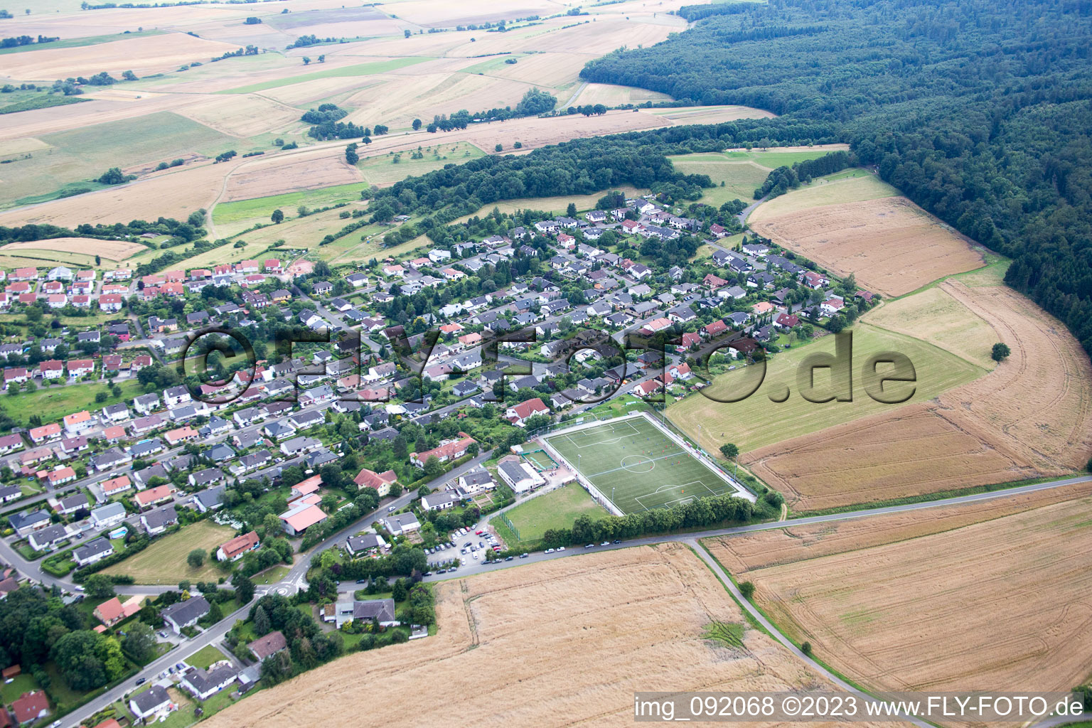 Winnweiler im Bundesland Rheinland-Pfalz, Deutschland von oben