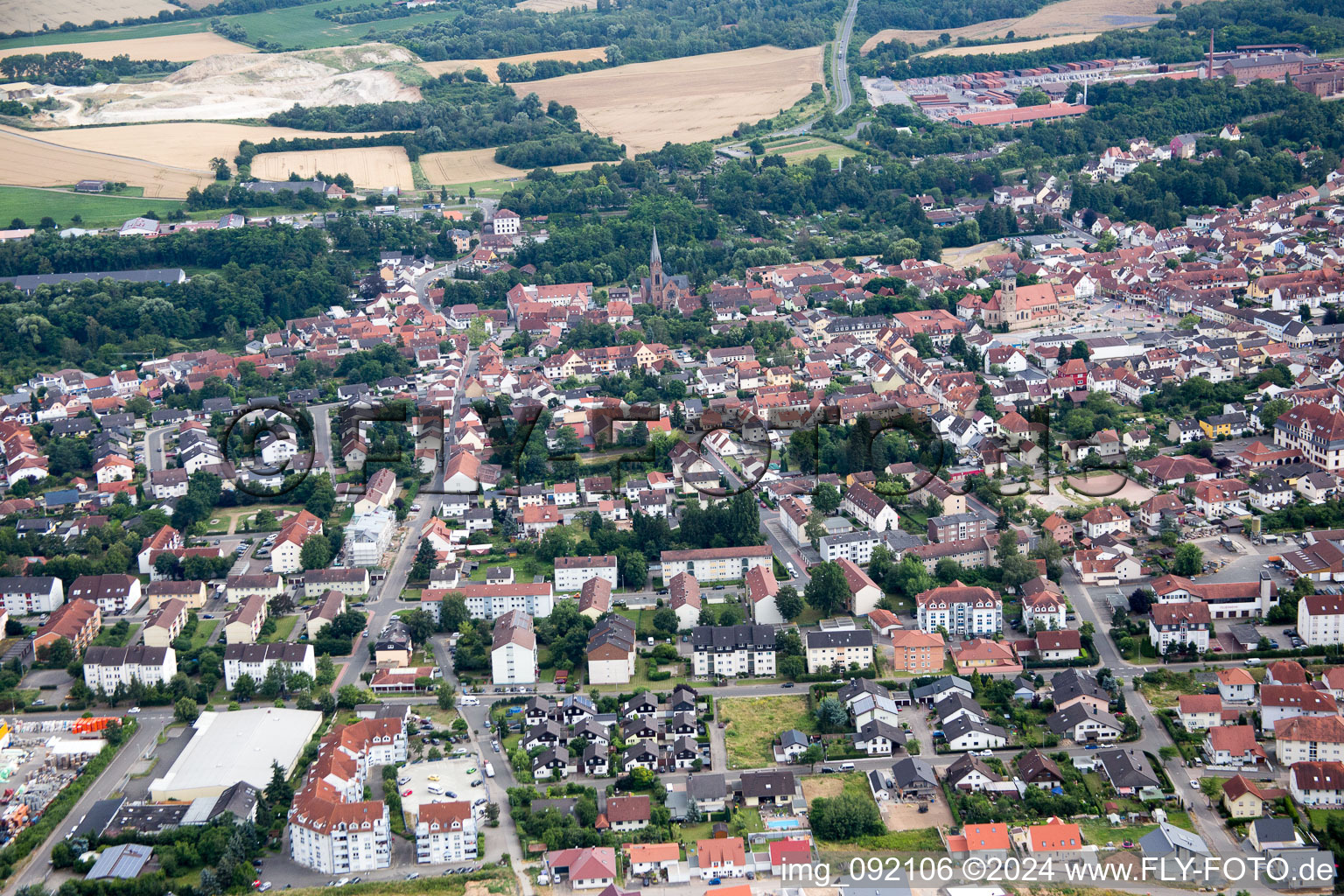 Eisenberg im Bundesland Rheinland-Pfalz, Deutschland von oben gesehen