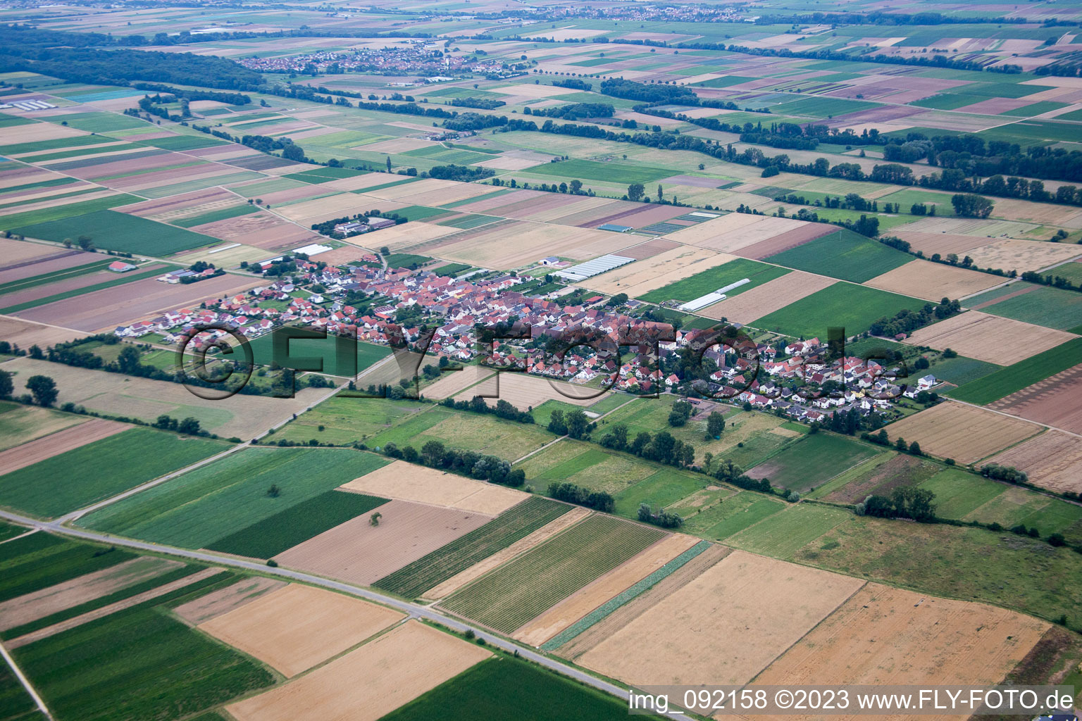 Luftbild von Böbingen im Bundesland Rheinland-Pfalz, Deutschland