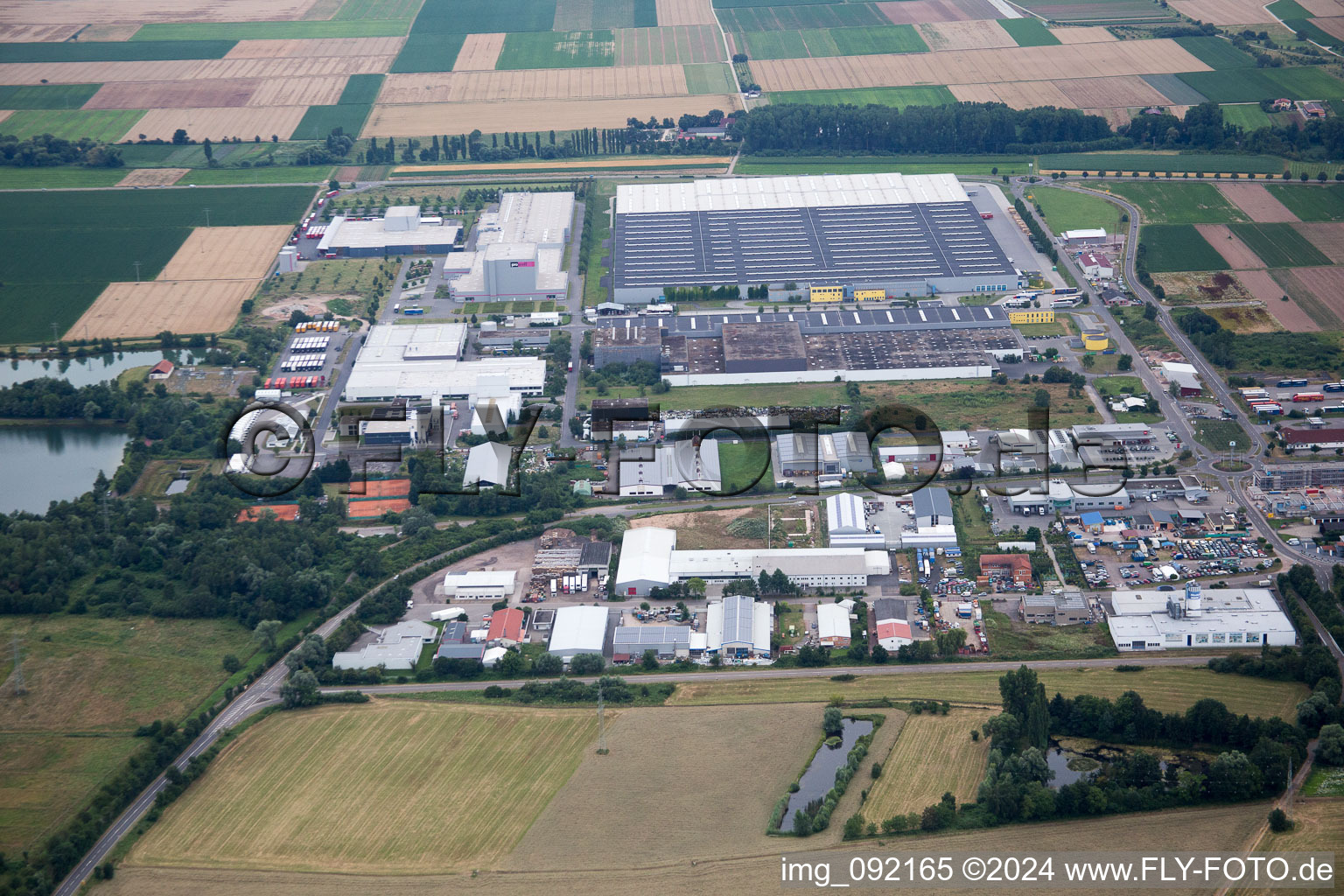 Industriegebiet Ost in Offenbach an der Queich im Bundesland Rheinland-Pfalz, Deutschland