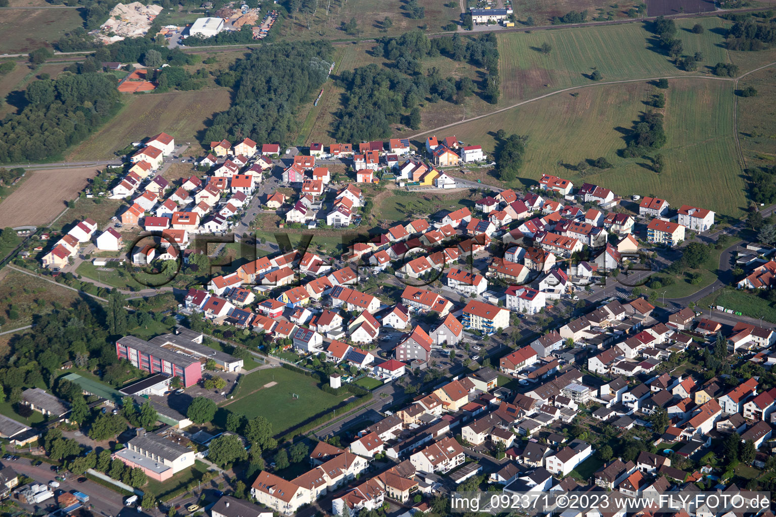 Wiesental im Bundesland Baden-Württemberg, Deutschland aus der Drohnenperspektive