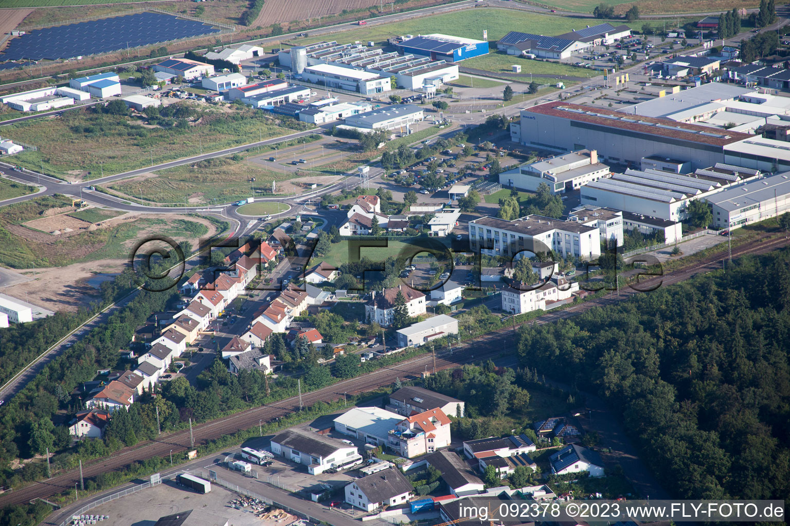 Luftbild von Waghäusel im Bundesland Baden-Württemberg, Deutschland