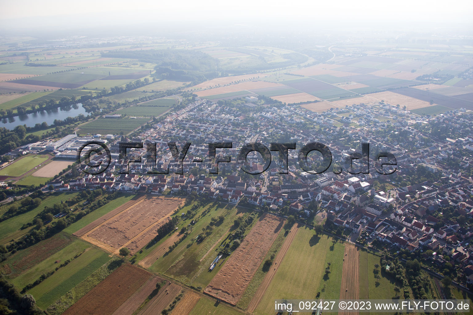 Luftbild von Altlußheim im Bundesland Baden-Württemberg, Deutschland