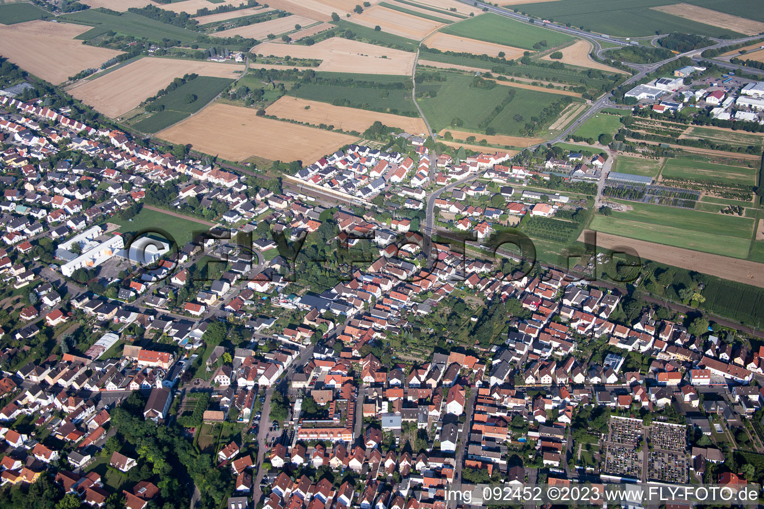 Ortsteil Berghausen in Römerberg im Bundesland Rheinland-Pfalz, Deutschland