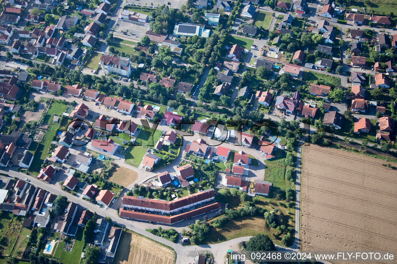 Luftbild von Westheim im Bundesland Rheinland-Pfalz, Deutschland