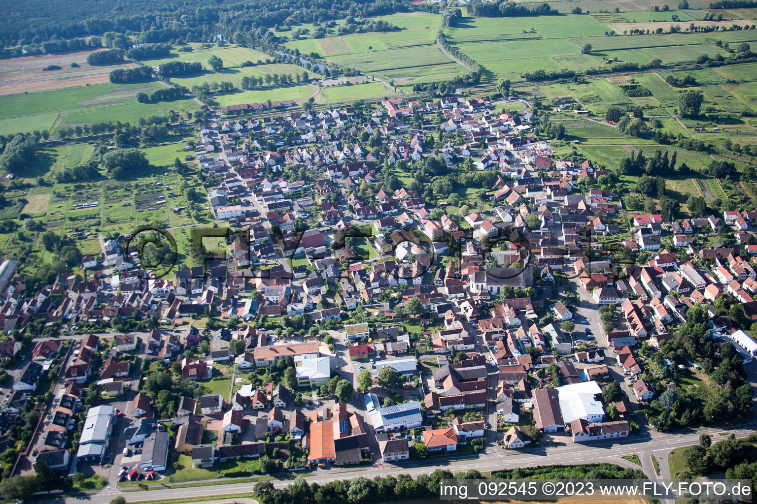 Steinfeld im Bundesland Rheinland-Pfalz, Deutschland vom Flugzeug aus