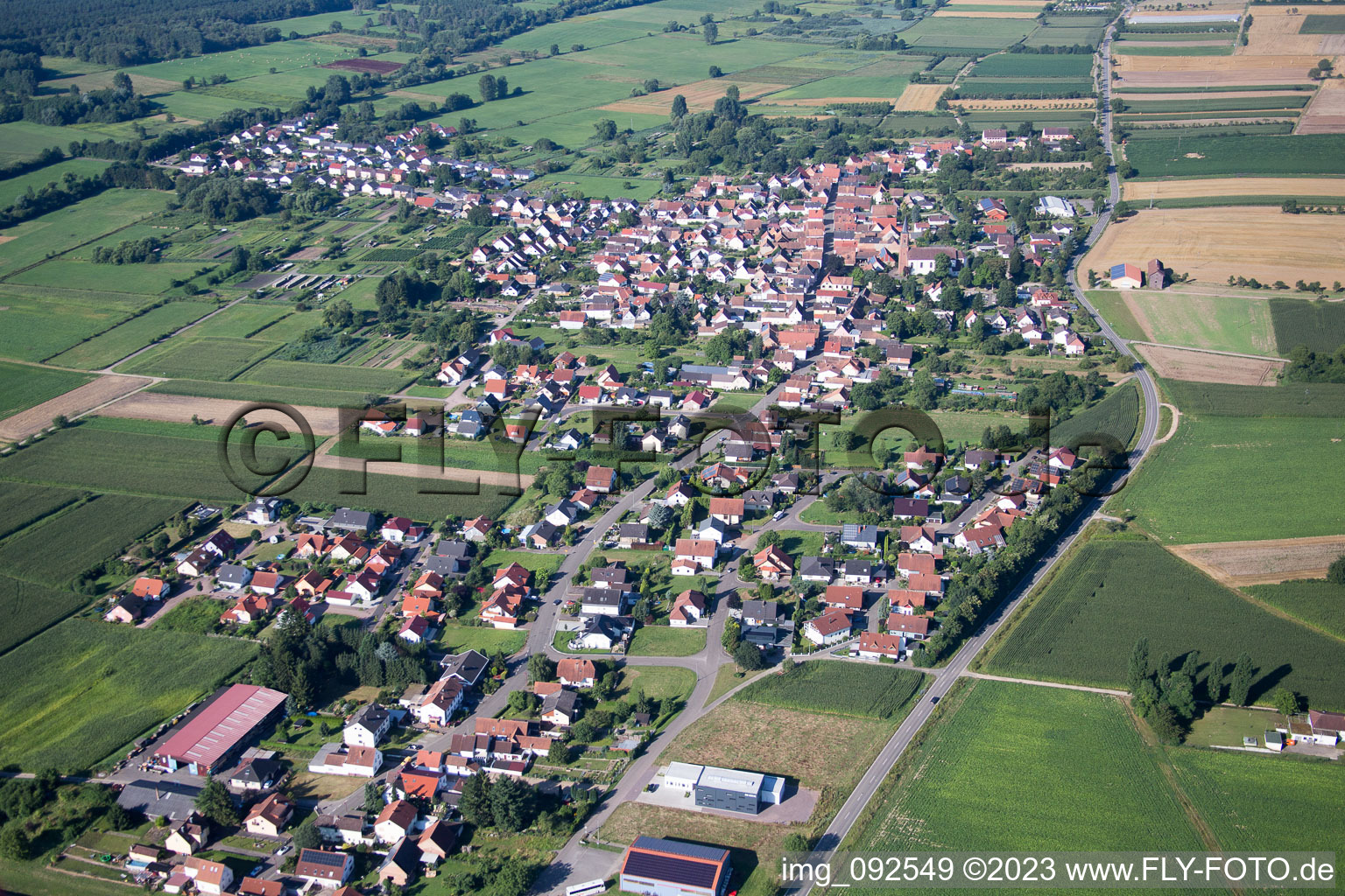 Steinfeld im Bundesland Rheinland-Pfalz, Deutschland aus der Luft betrachtet