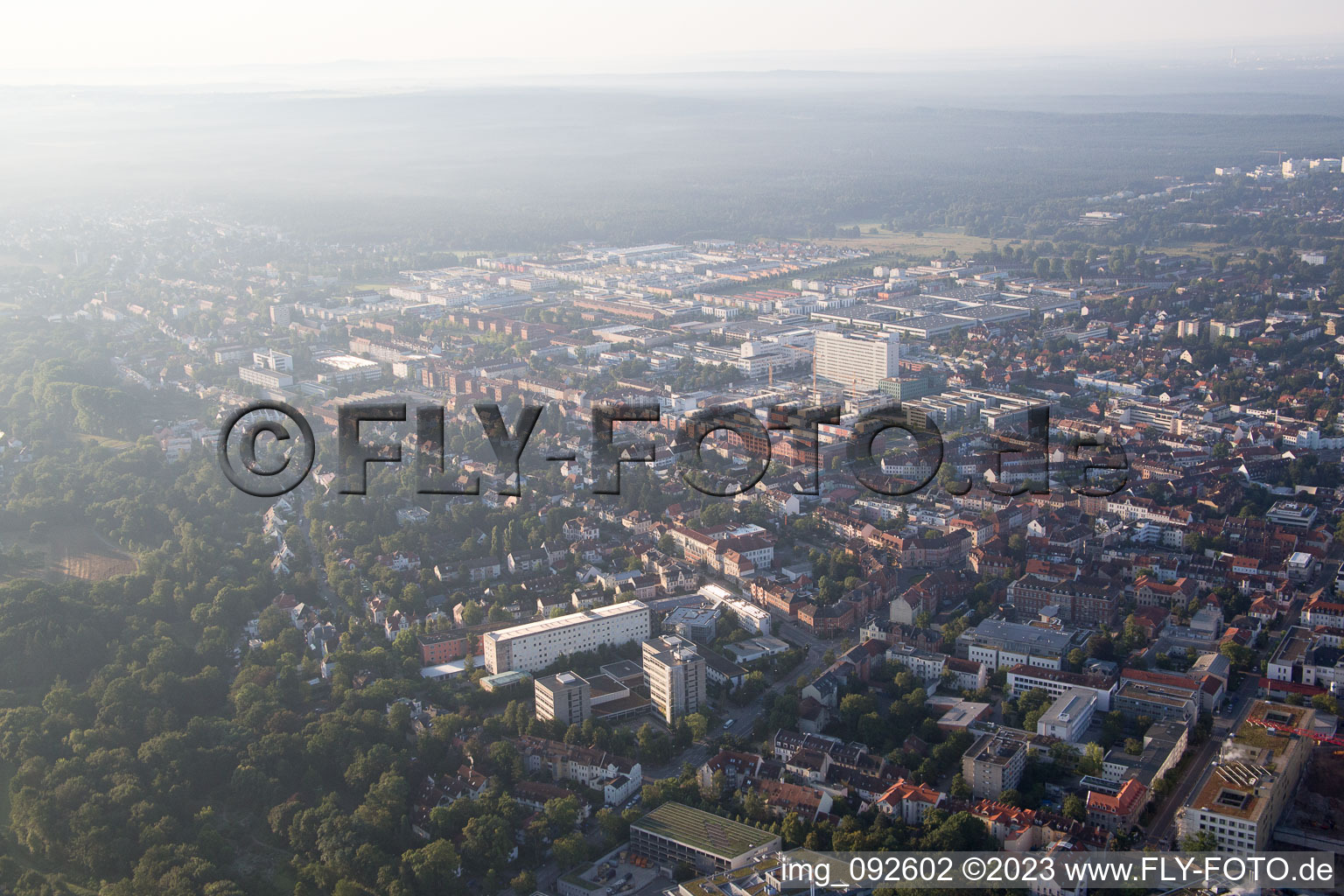 Luftaufnahme von Erlangen Altstadt im Bundesland Bayern, Deutschland
