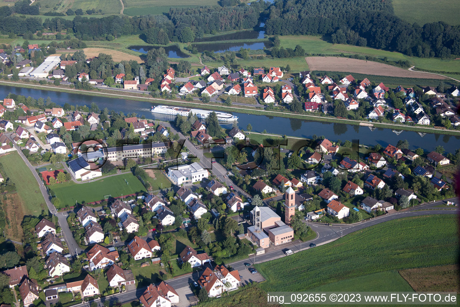 Luftbild von Möhrendorf im Bundesland Bayern, Deutschland