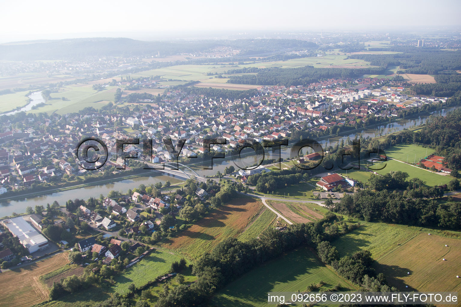 Luftaufnahme von Möhrendorf im Bundesland Bayern, Deutschland