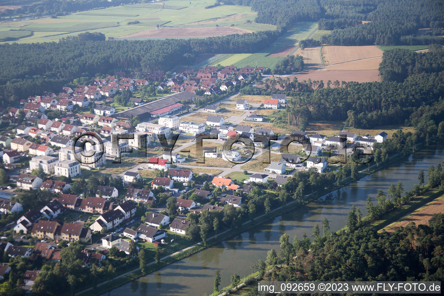 Möhrendorf im Bundesland Bayern, Deutschland aus der Luft