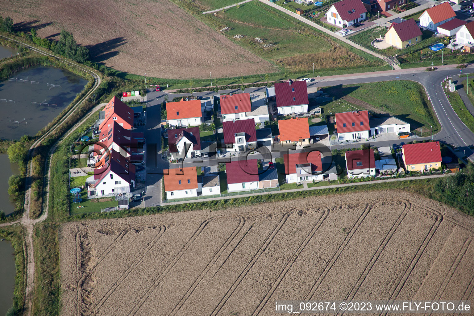 Luftaufnahme von Weisendorf im Bundesland Bayern, Deutschland