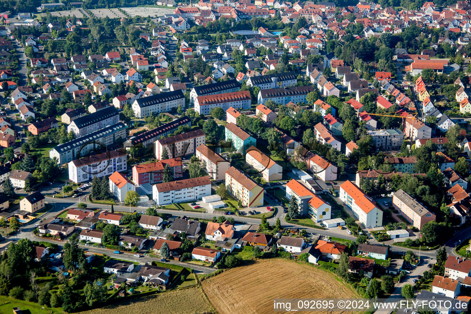 Stadtteil INA-Ring im Stadtgebiet in Herzogenaurach im Bundesland Bayern, Deutschland
