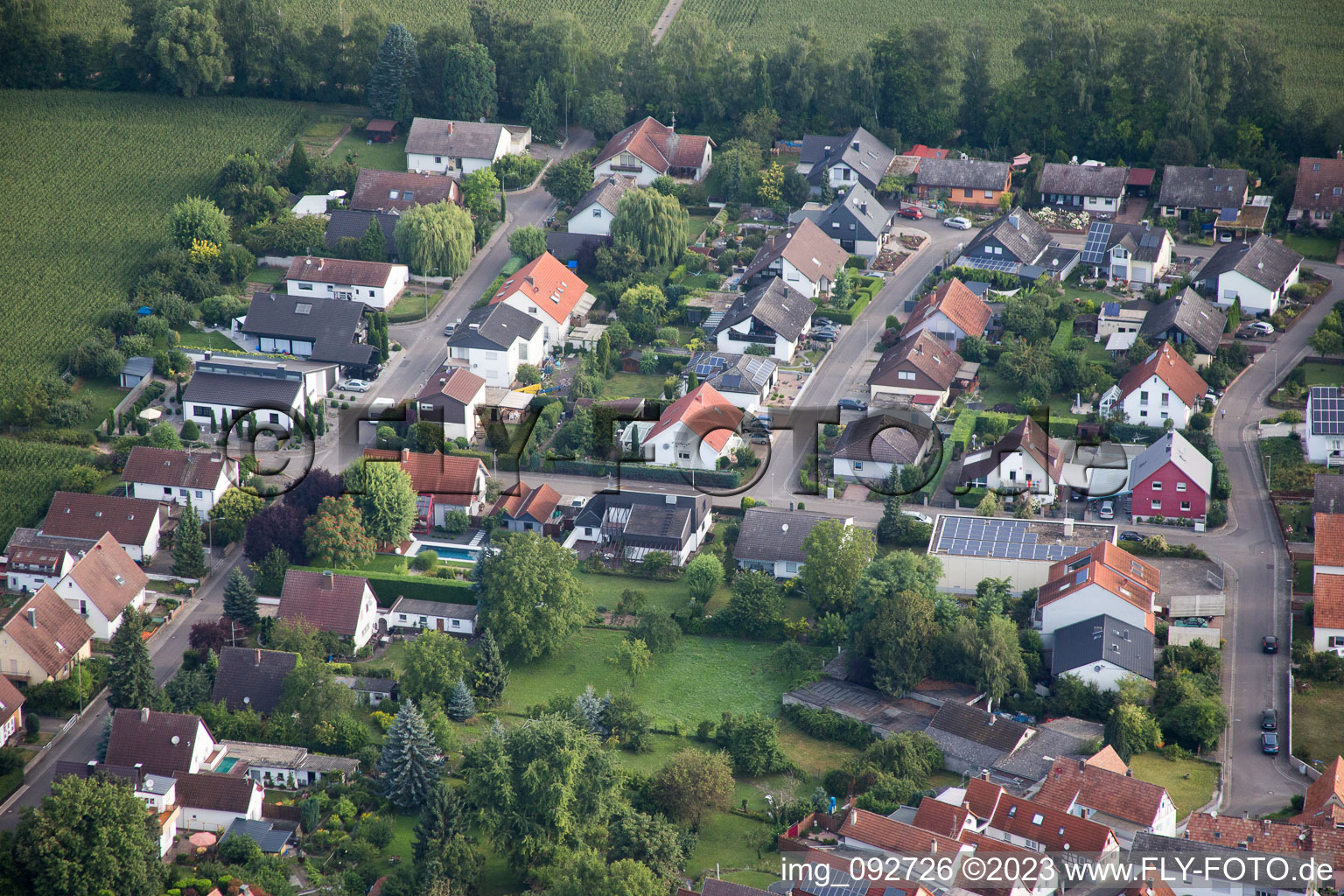 Billigheim-Ingenheim, Maxburgstr im Bundesland Rheinland-Pfalz, Deutschland