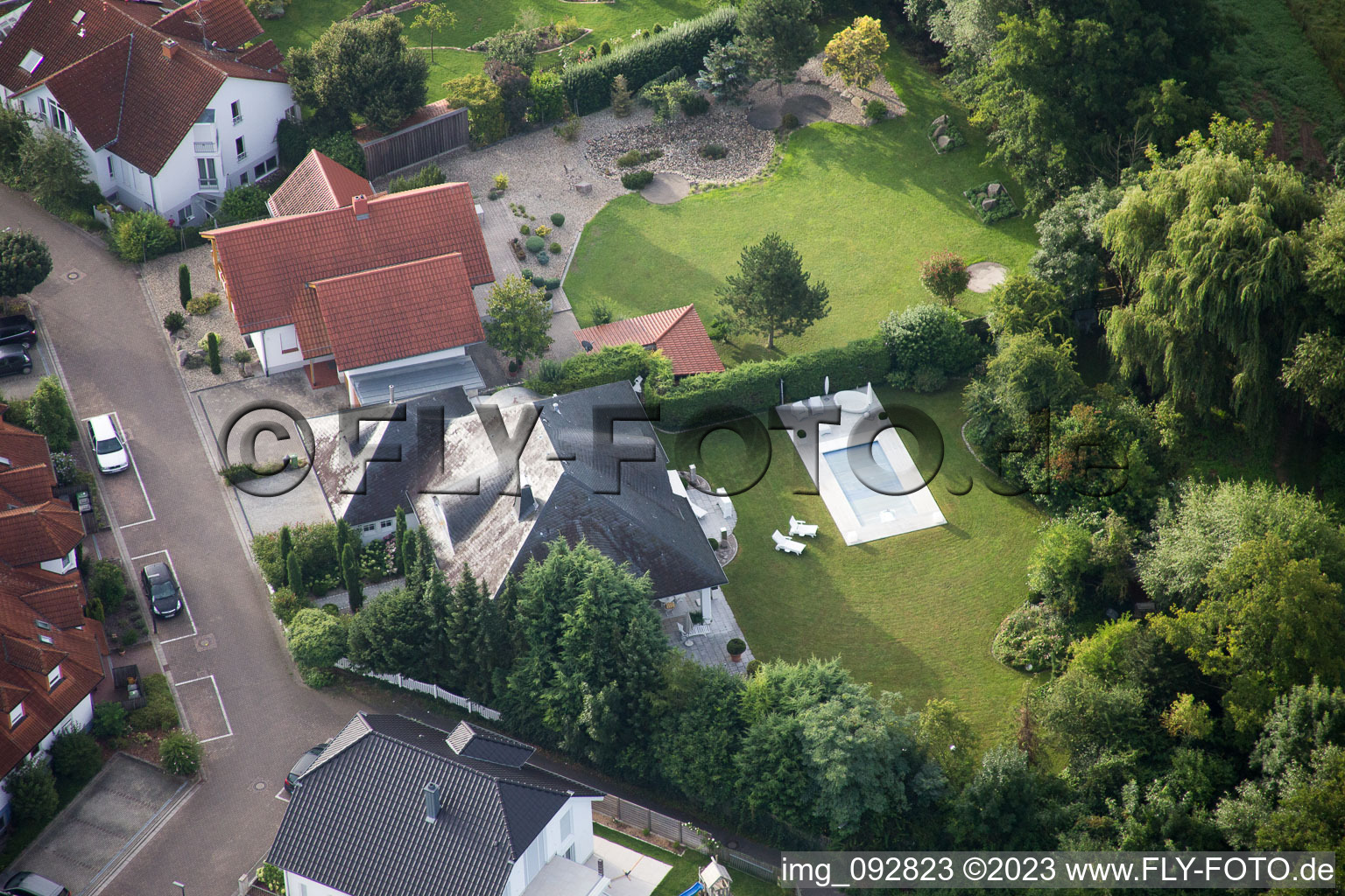 Drohnenbild von Rohrbach im Bundesland Rheinland-Pfalz, Deutschland