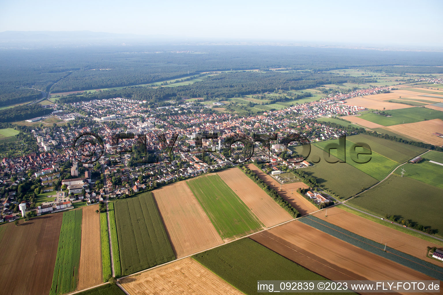 Kandel im Bundesland Rheinland-Pfalz, Deutschland aus der Luft