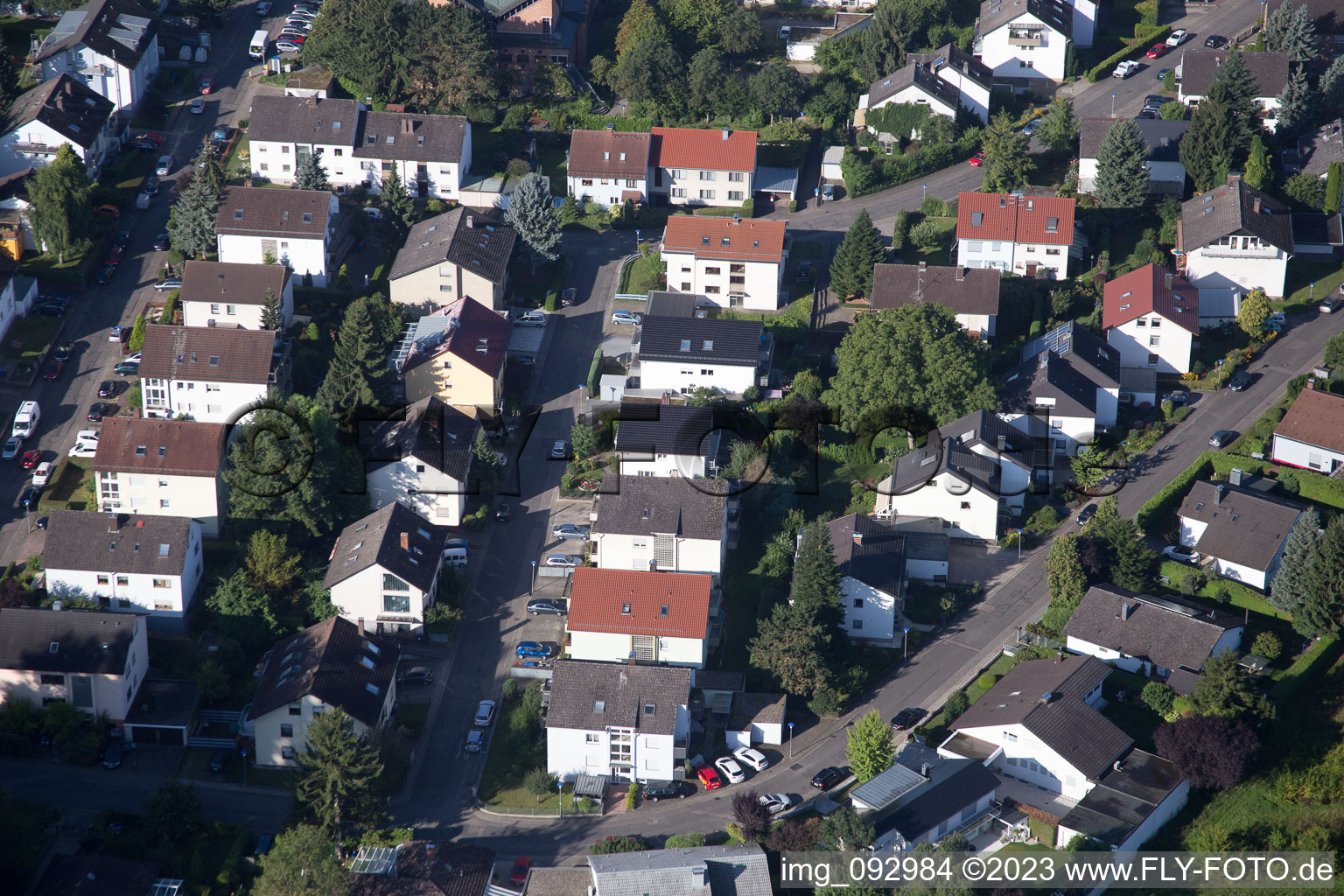 Luftaufnahme von Ortsteil Durlach in Karlsruhe im Bundesland Baden-Württemberg, Deutschland