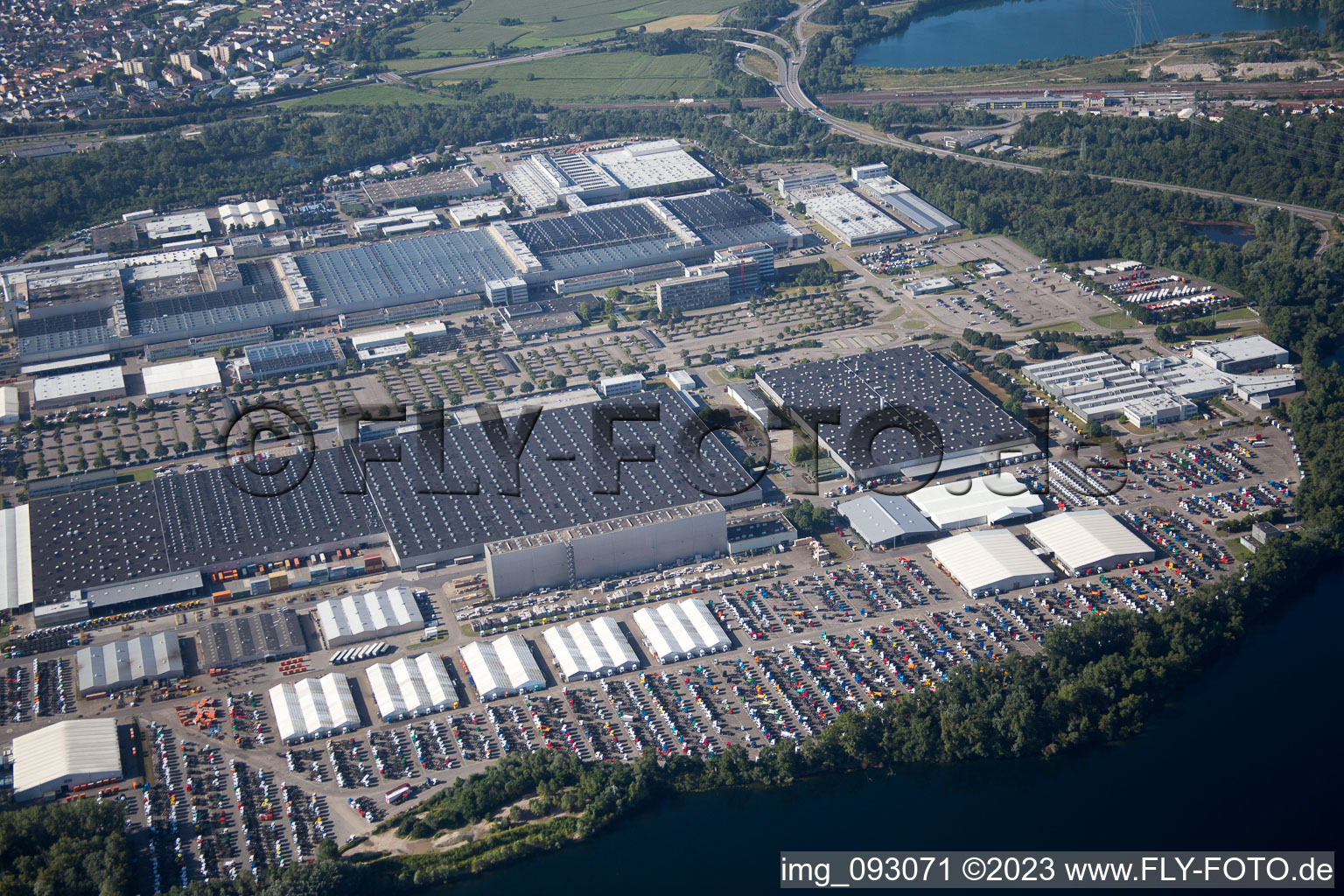 Wörth am Rhein, Daimler LKW Werk im Bundesland Rheinland-Pfalz, Deutschland