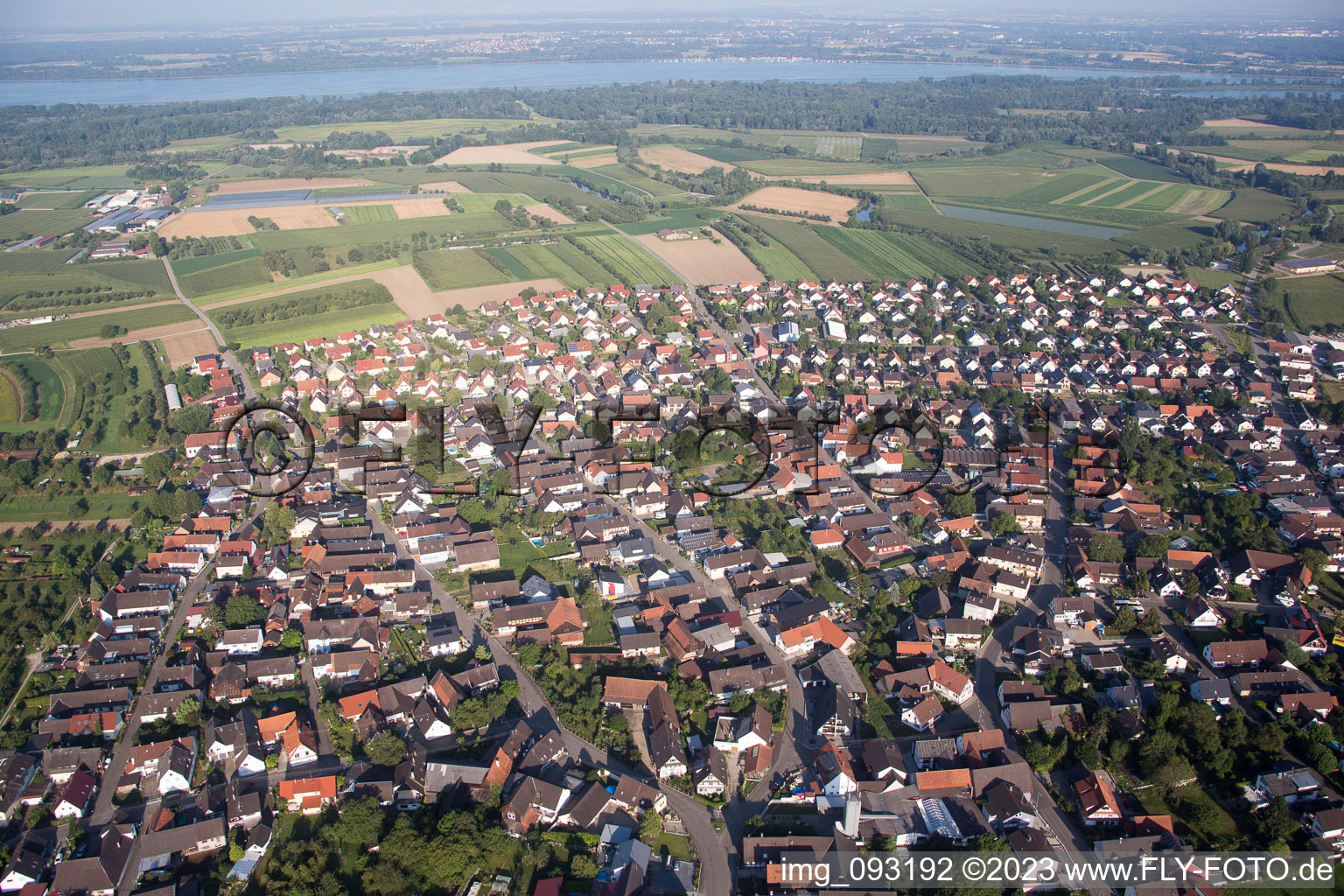 Altenheim im Bundesland Baden-Württemberg, Deutschland von oben